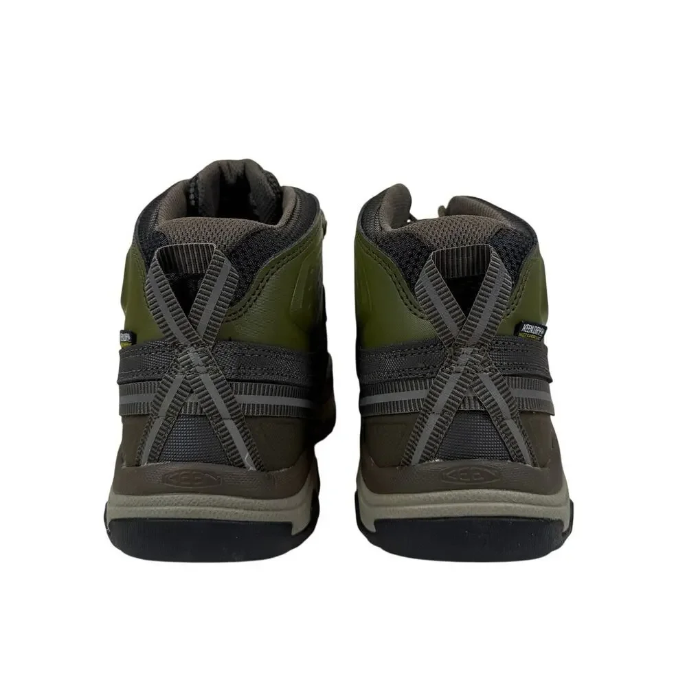 Keen Targhee EXP Mid Hiking Boots Mens 10 Waterproof Leather Olive Green‎ Taupe